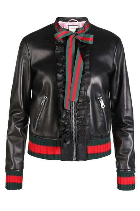 gucci leather jacket cheap|gucci donald leather jacket.